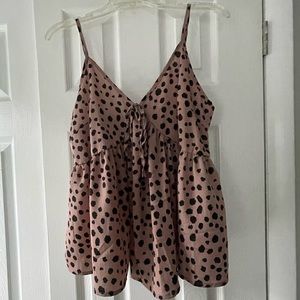 SHEIN Polk-a-dot Tank Top